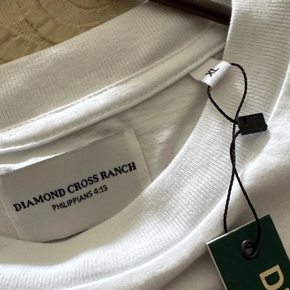 Diamond Cross Ranch White Men's Tee XL new - Picture 5 of 5
